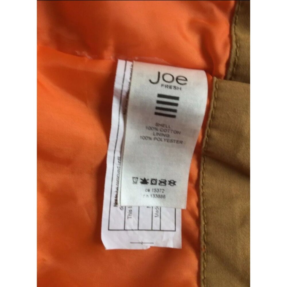 Joe Fresh Kids Boys Brown Hoodie Jacket Size S 6-7 West League Athletic Bomber - Picture 5 of 8
